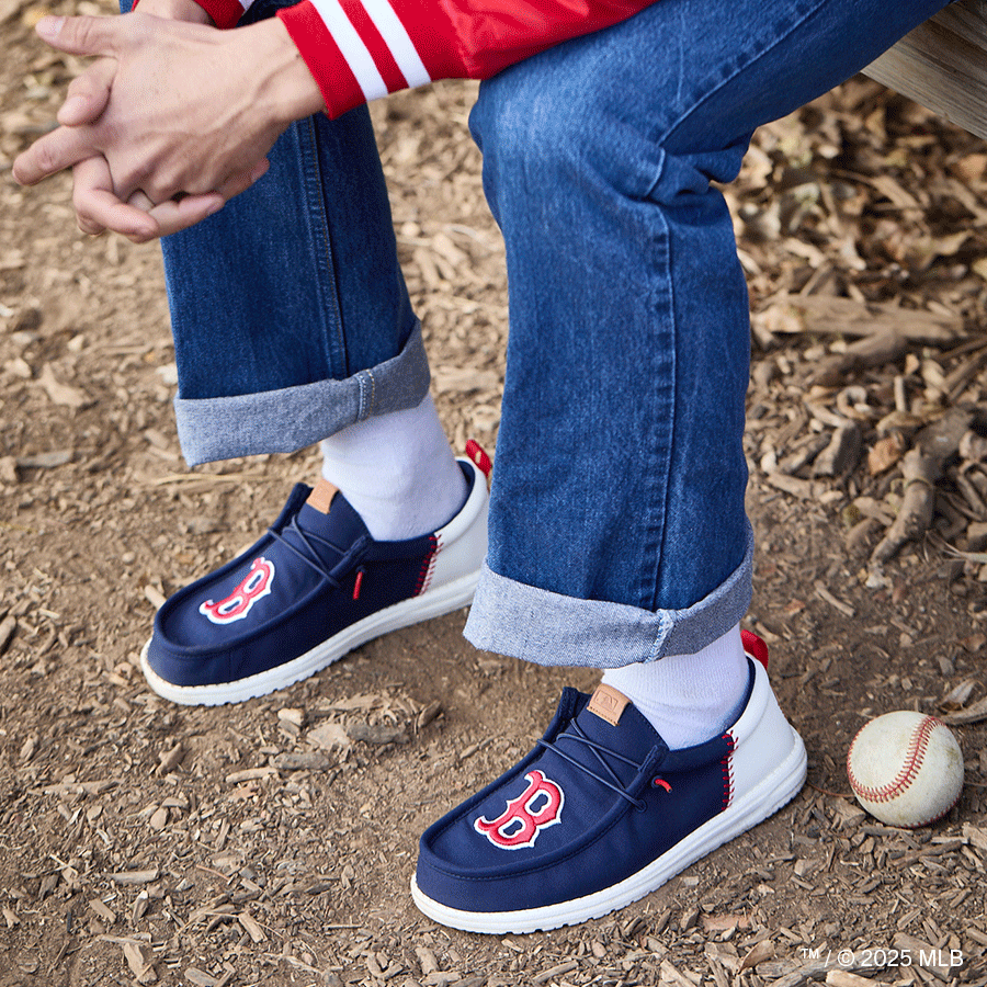 Alternative view of MLB Red Sox Wally Funk - Red Sox Navy/White