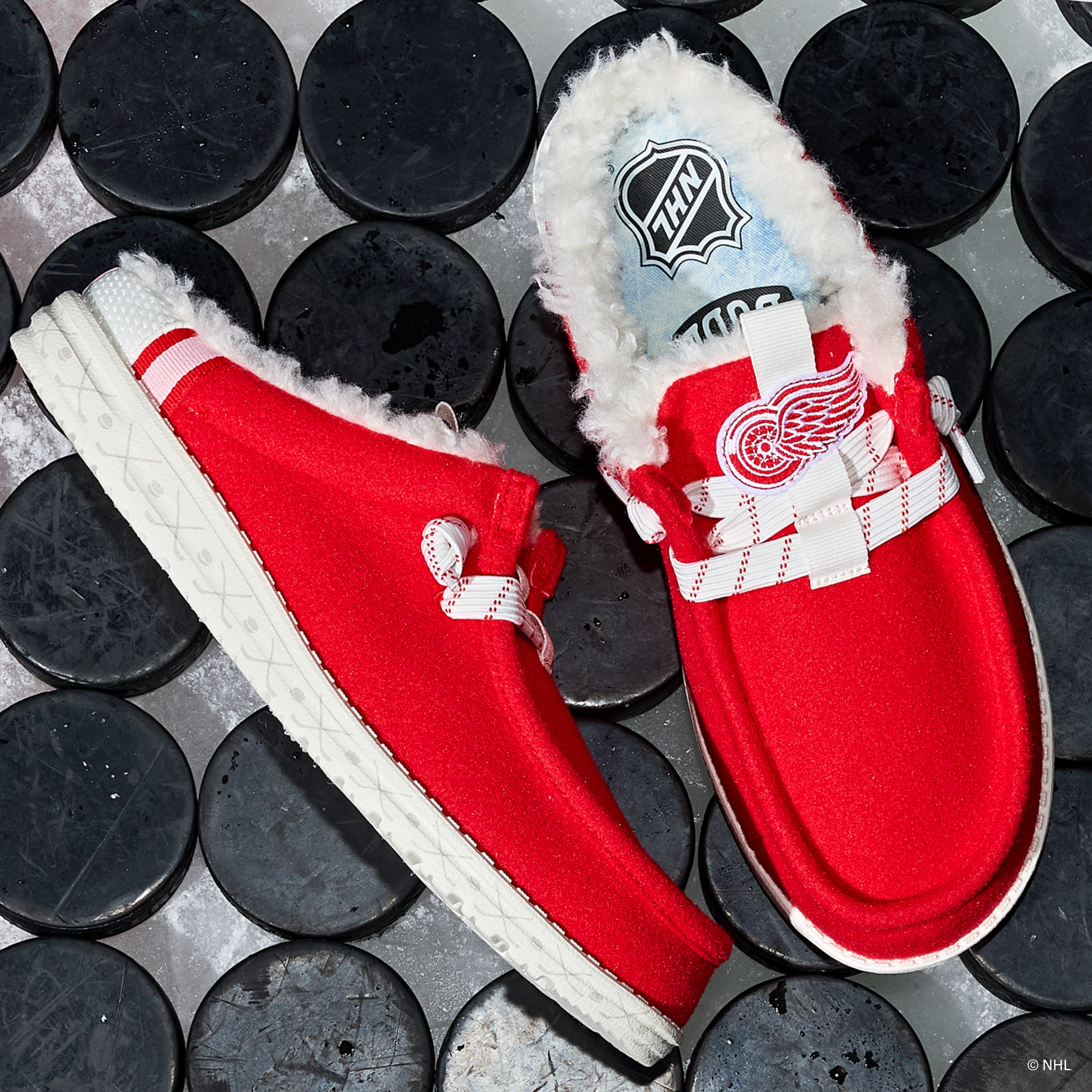 Alternative view of NHL Detroit Red Wings Wally Slip - Varsity Red/White