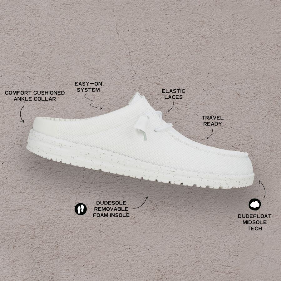 Alternative view of Wally Slip Stretch Sox - White