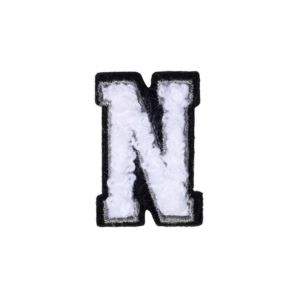 Letter N Patch - N Black/White