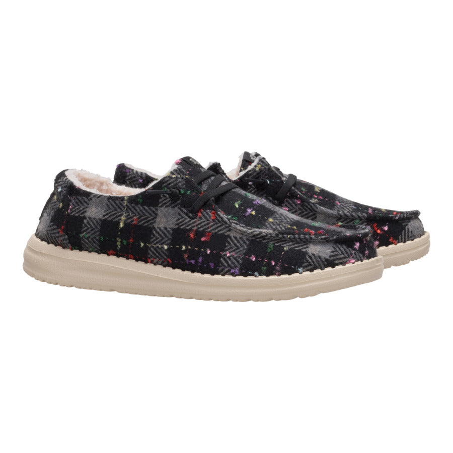 Alternative view of Wendy Confetti Plaid Cozy - Black/Multi