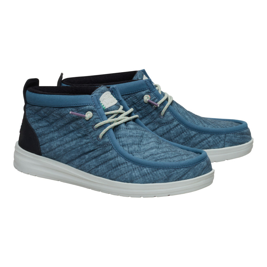 Alternative view of Wally Mid Gripr Washed Quilt - Stormy Blue/Multi