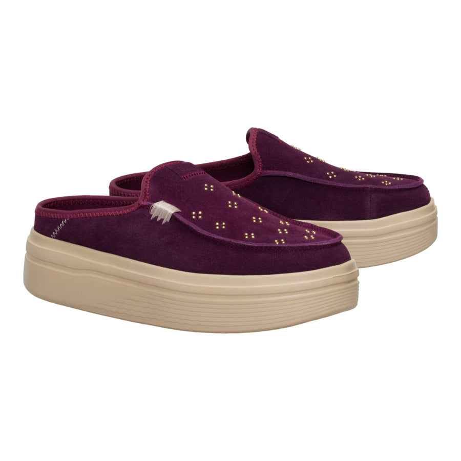 Alternative view of Austin Lift Suede Stud - Fig Purple