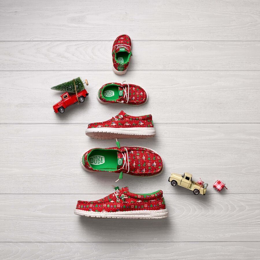 Alternative view of Wally Youth Holiday Sweater - Red/Green