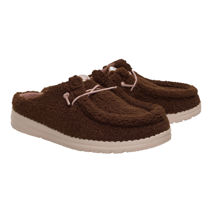 Alternative view of Wendy Slip Sherpa - Dark Brown
